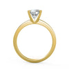 0.50 Carat Round Diamond Solitaire Engagement Ring in 14K Yellow Gold VS1 Clarity, D Color