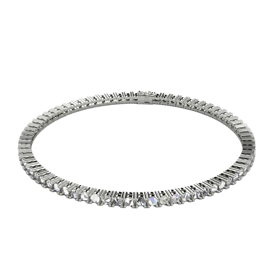 3 Carat F-G/VS Natural Round Diamond Tennis Bracelet 9k White Gold