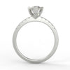 1.38 Carat Marquise Cut VS2/E Solitaire Pave Natural Diamond Engagement Ring 14K White Gold