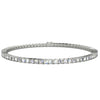 3 Carat F-G/VS Natural Round Diamond Tennis Bracelet 9k White Gold