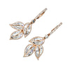 1 Carat Natural Diamond 14K Rose Gold Baguette Earrings