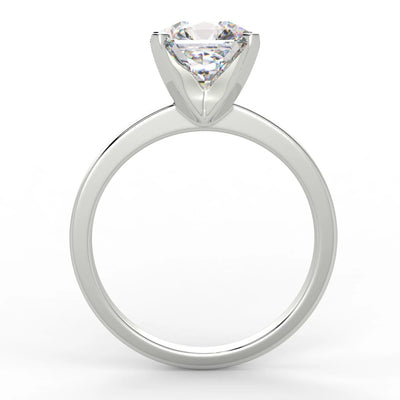 2 Carat Radiant Cut VS2/D Solitaire Natural Diamond Engagement Ring 14K White Gold