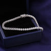 3.50 Carat F/SI Natural Round Diamond Tennis Bracelet 9k White Gold